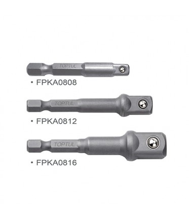 Переходник 1/4"х1/2" (6-гр. под шуруповерт Х квадрат) FPKA0816 TOPTUL